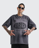 Camiseta Gris Oversize Fearless