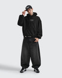 Hoodie Negro Oversize Thunder Souls