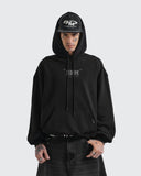 Hoodie Negro Oversize Thunder Souls