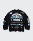 Camiseta Negra Manga Larga Boxy Motorsport