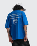 Camiseta Azul Oversize Stay Bold