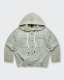 Camisa de Jean Hooded Ice