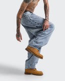 Jeans Azul Barrel Stone Fade