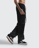 Sudadera Negra Pinstripe Utility