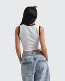 Crop Top Blanco Royal Muse
