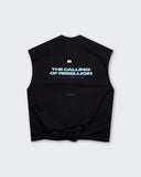 Camiseta Negra Tank Oversize Dazzle