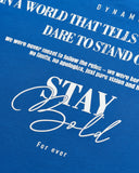 Camiseta Azul Oversize Stay Bold
