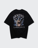 Camiseta Negra Oversize Descent