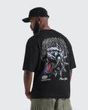 Camiseta Negra Oversize Iron Fang