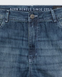 Jean Azul Wide Leg Rebel Wash