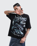 Camiseta Negra Oversize Fearless
