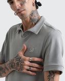 Polo Relaxed Fit Gris Cemento