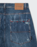 Bermuda Jorts Azul Rebel Studs