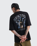 Camiseta Negra Oversize Descent
