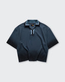 Polo Azul Boxy Fade