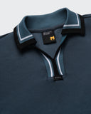 Polo Azul Boxy Fade