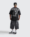 Camiseta Negra Oversize Paradise