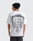 Camiseta Blanca Oversize Rebellion