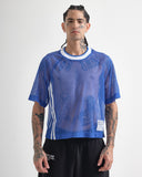 Camiseta Boxy Blue Mesh