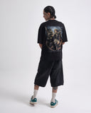 Camiseta Negra Oversize Divine Judgement