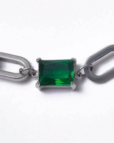 Cadena Plateada Esmeralda Street