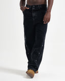 Jean Baggy Con Taches Laterales