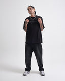 Camiseta Negra Oversize Divine Wrath