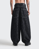 Jean barrel azul Classic Wide para hombre – vista 2 – Dynamo Brand