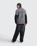 Camiseta Gris Oversize Doble Manga Raw