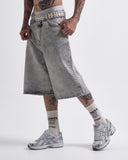 Bermuda Jorts  Black Wash