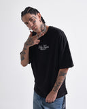 Camiseta Negra Oversize Negro Holy Tears
