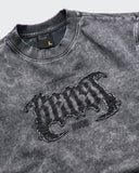 Camiseta Gris Oversize Doble Manga Raw