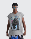 Camiseta Gris Tank Oversize Wildbred