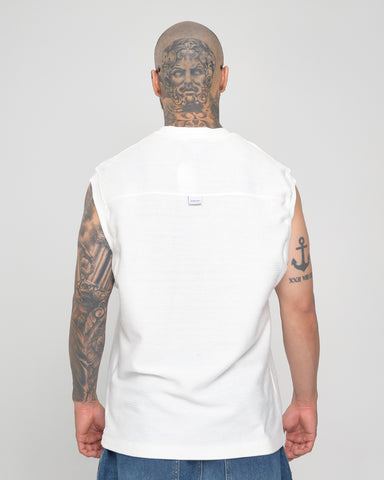 Camiseta Sin Mangas Rib White