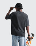 Camiseta Negra Oversize Time Travel