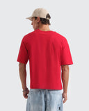 Camiseta Boxy Fit Básica Roja