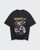 Camiseta Negra Oversize Time Travel