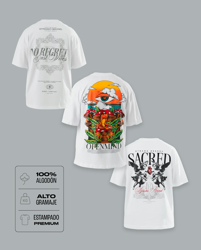 Pack 07 - Bestsellers - 3 Camisetas estampadas