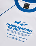 Camiseta Blanca Slim Dumb Enough