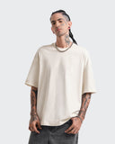 Camiseta Básica Oversize Ivory