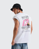 Camiseta Blanca Tank Oversize Sweet