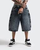 Bermuda Jort Negro Acid Zip