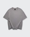 Camiseta Oversize Básica Gris Cemento
