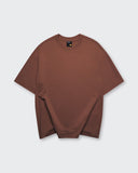 Camiseta Oversize básica Café