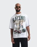 Camiseta Blanca Oversize Racing