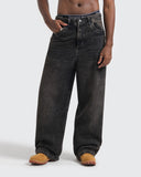 Jeans Negro Baggy Washed