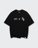 Camiseta Negra Oversize Never Ending