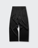 Pantalón Negro Satinado Wide Leg