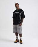 Camiseta Negra Oversize Prayers Back Print