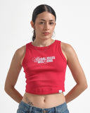 Crop Top Regular Street Red